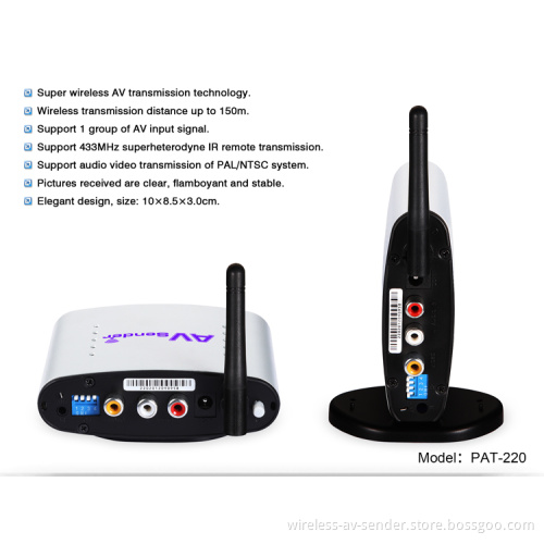 MOST POPULOR PAKITE 2.4GHZ 2.4GHz vedio sender WITH IR REMOTE CONTROL